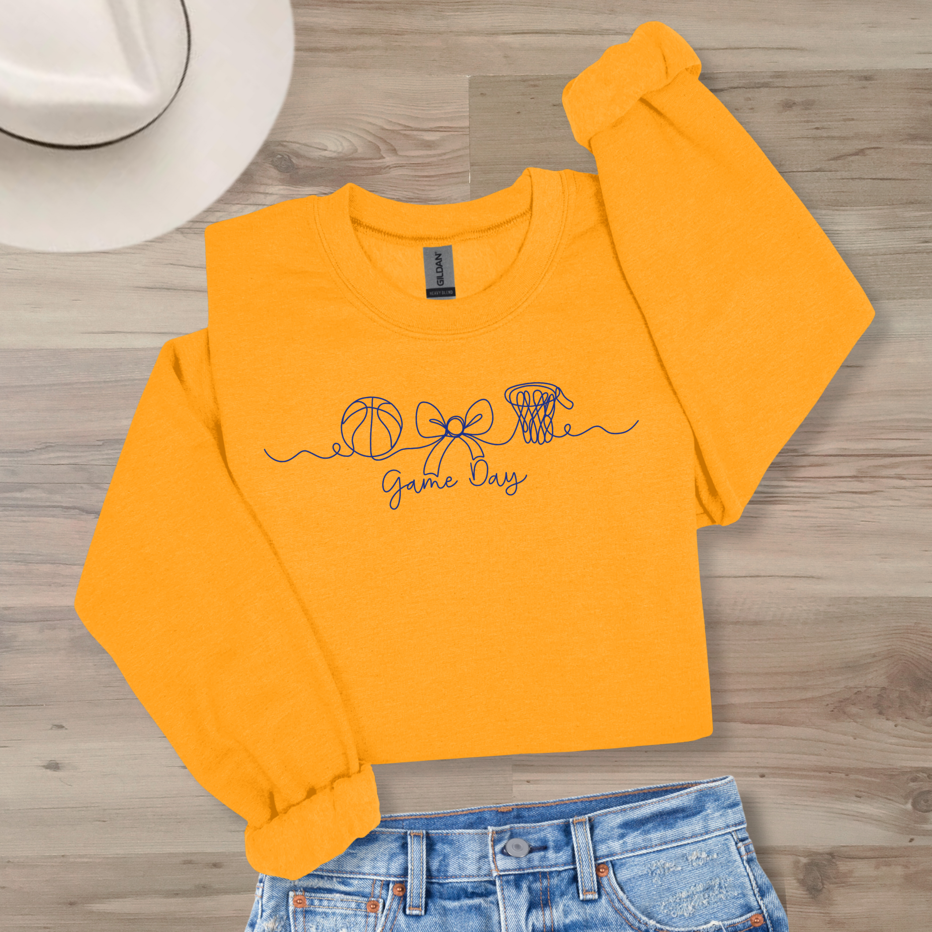 Basketball Game Day Crewneck- Colors Customizable!