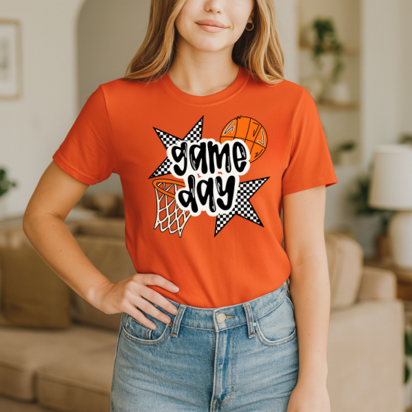 Basketball Game Day Tee- Colors Customizable!