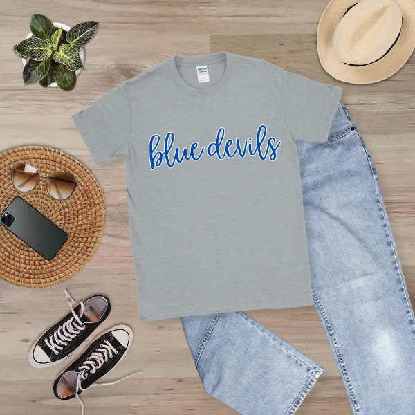 Cursive Blue Devils