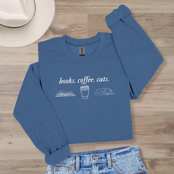 Books. Coffee. Cats.