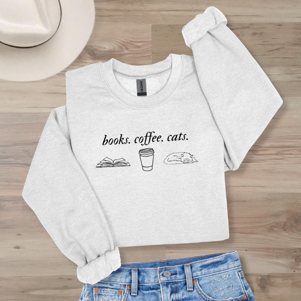 Books. Coffee. Cats.