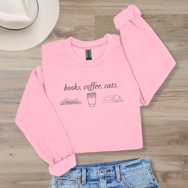 Books. Coffee. Cats.