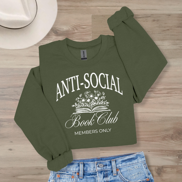 Anti-Social Book Club Crewneck