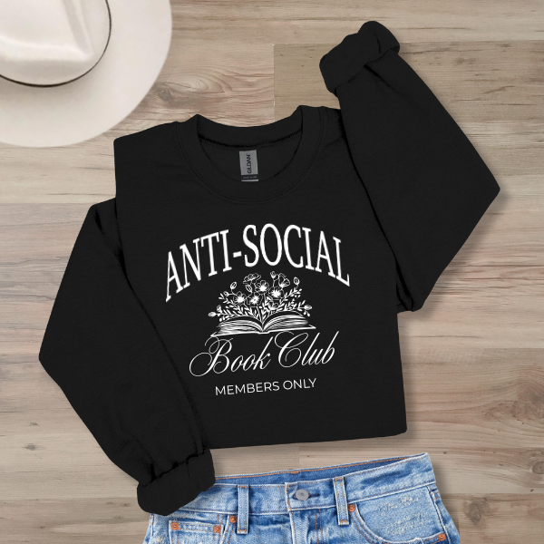 Anti-Social Book Club Crewneck