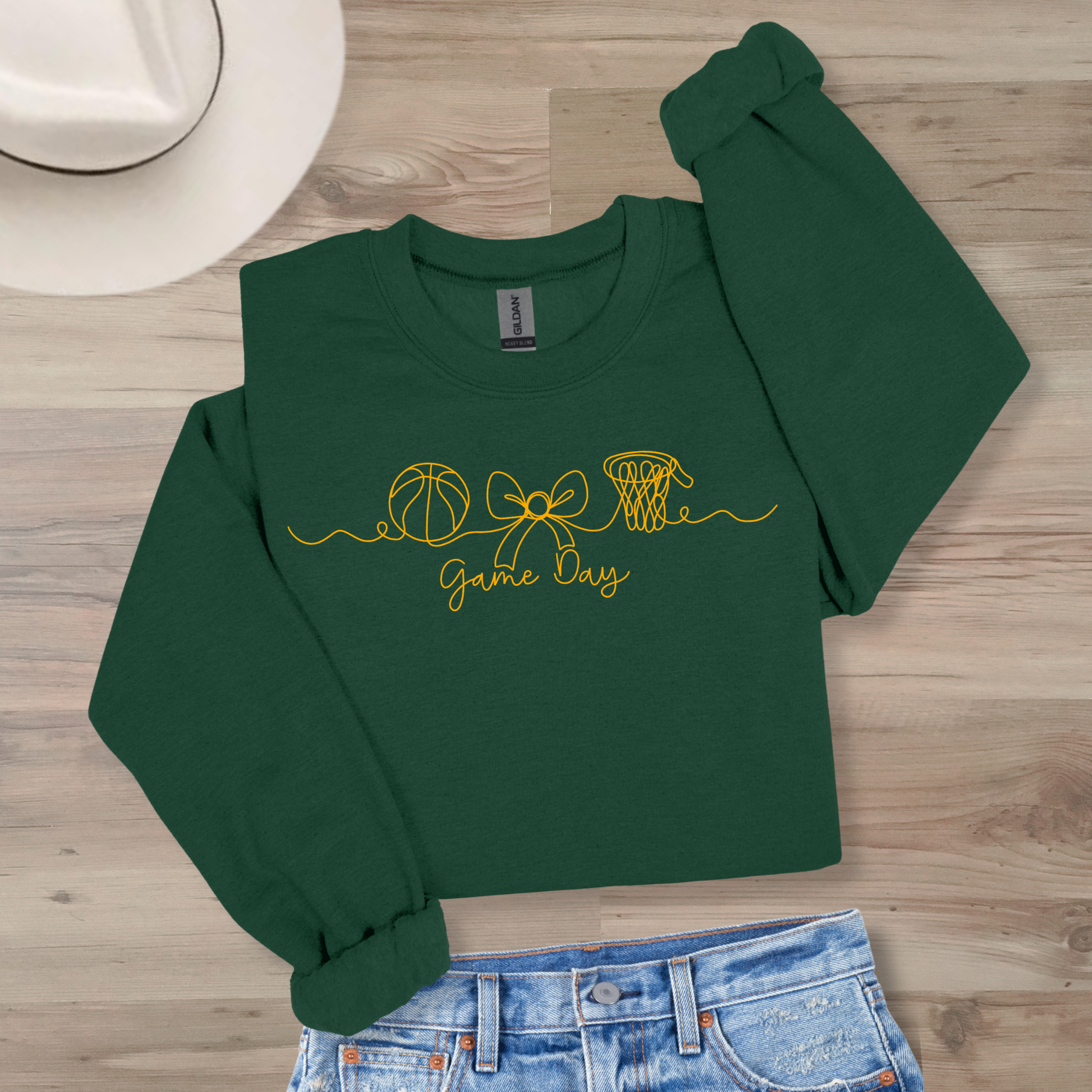 Basketball Game Day Crewneck- Colors Customizable!