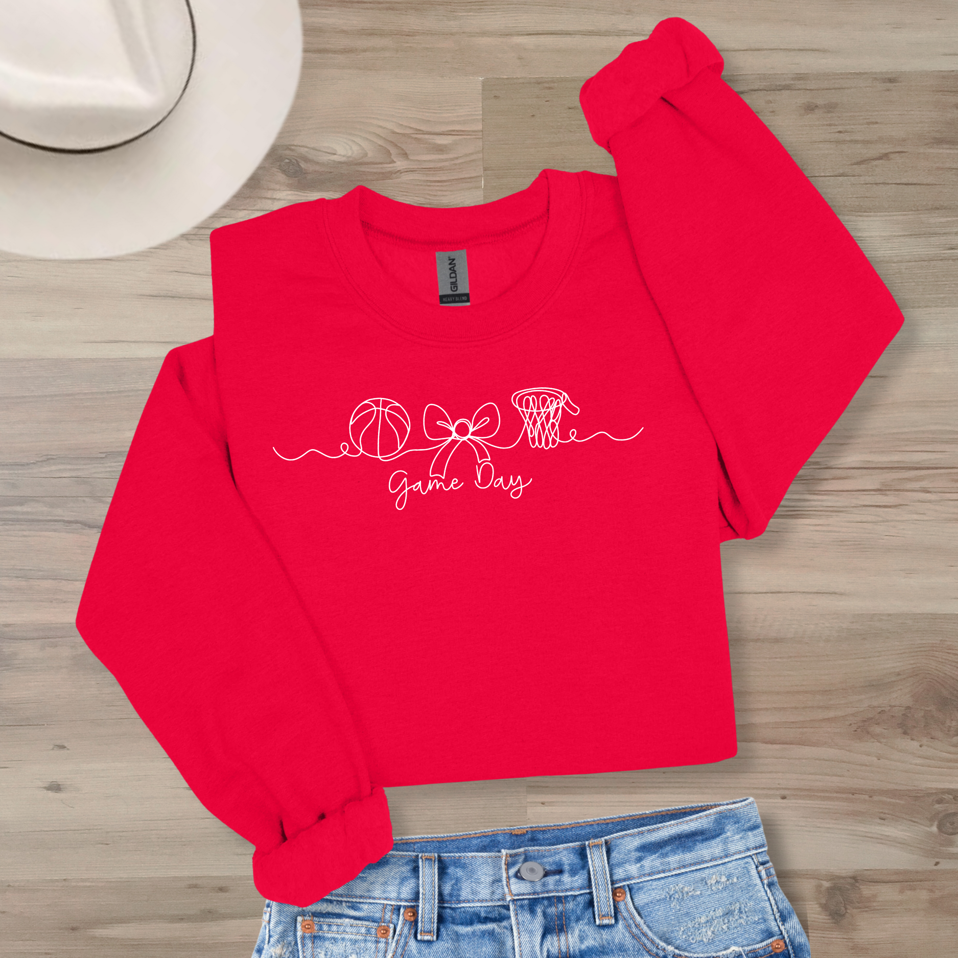 Basketball Game Day Crewneck- Colors Customizable!