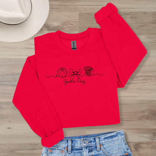 Basketball Game Day Crewneck- Colors Customizable!