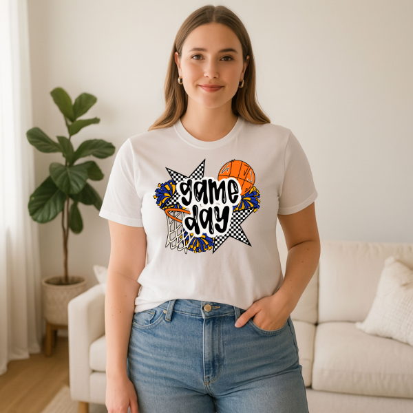 Basketball Game Day Tee- Colors Customizable!