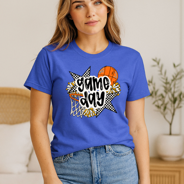 Basketball Game Day Tee- Colors Customizable!