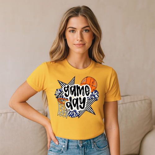 Basketball Game Day Tee- Colors Customizable!