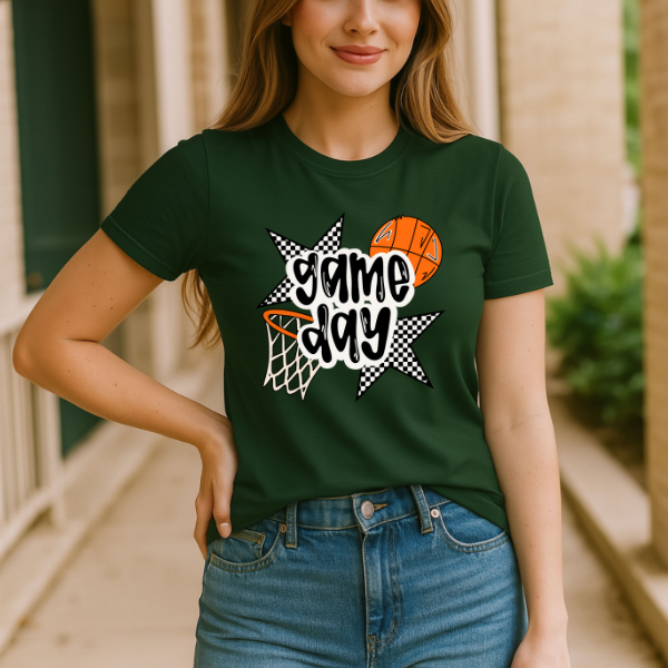 Basketball Game Day Tee- Colors Customizable!