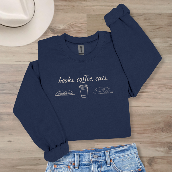 Books. Coffee. Cats.